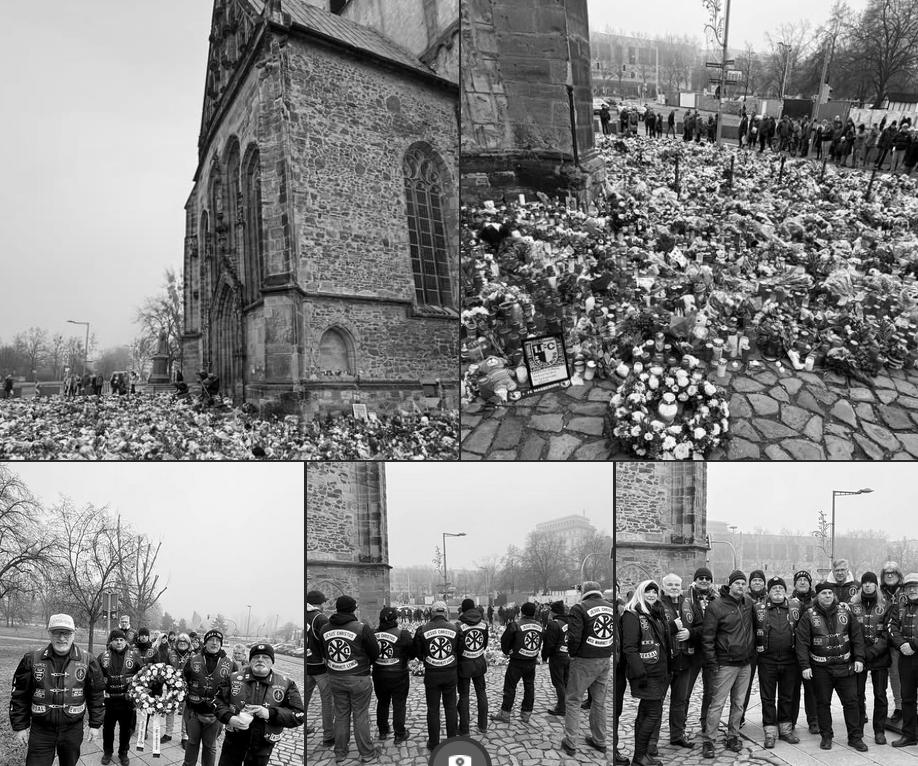 PEACE RIDE® – Kranzniederlegung Magdeburg
