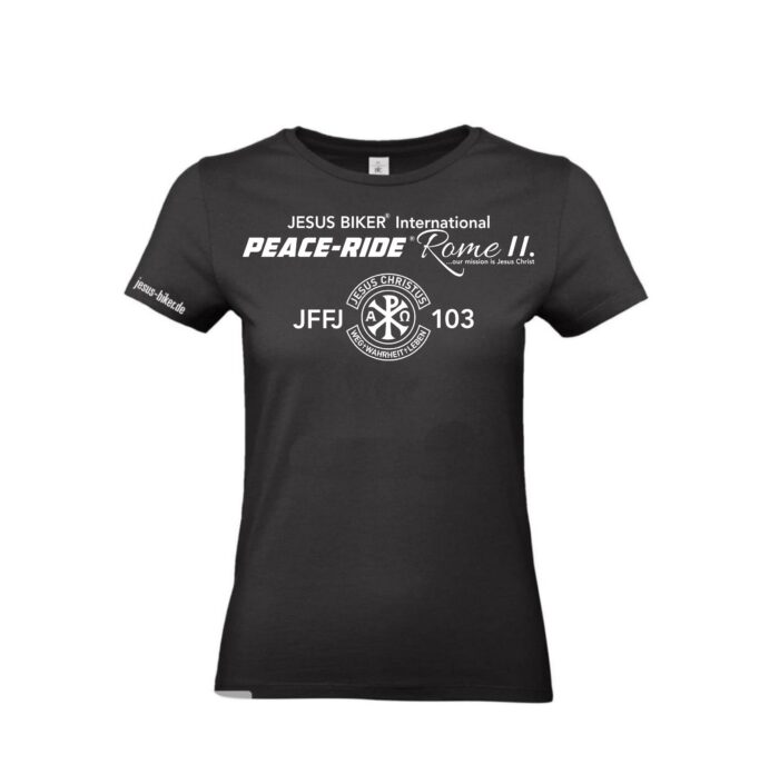 Damen T-Shirt: JESUS BIKER® PEACE-RIDE® ROME II.